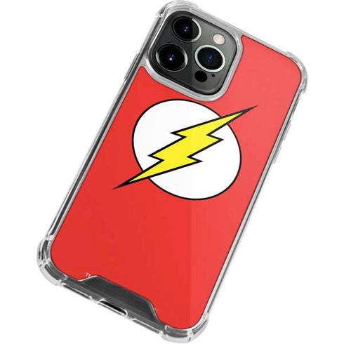 DC Comics The Flash Original Emblem iPhone 14 Pro Clear Case